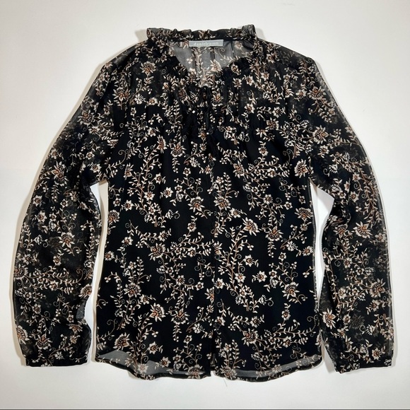 Daniel Rainn | Small Petite | Tassel Tie Blouse - Picture 5 of 12